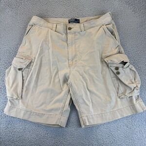 Polo Ralph Lauren Cargo Shorts‎ Mens 38 Brown 9" Inseam Classic Chino Preppy